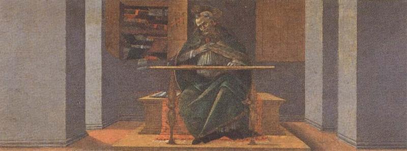 Sandro Botticelli St Augustine in his Study